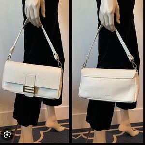 Divina Firenze Italy Leather Baguette Bag